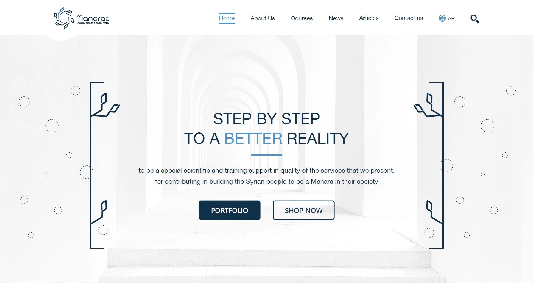 Manarat Educational Platform Manarat Educational Platform - Bilingual educational center website with course registration system and comprehensive admin panel.